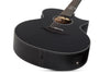 Schecter REGULO CARO-7 ACOUSTIC 7-String Acoustic Guitar (Satin Black)