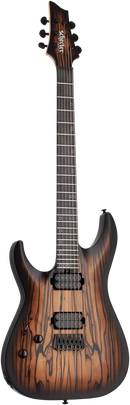 Schecter C-1 PALE MOON Left-Handed Electric Guitar (Natural Satin With Black Burst)