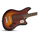 Guitare électrique baryton Schecter HELLCAT-VI (3-Tone Sunburst Pearl)