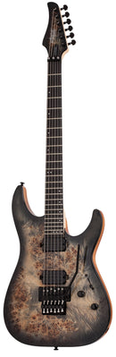 Schecter C-6 FR PRO Electric Guitar (Charcoal Burst)