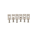 Pontets PRS SE SILVER SKY avec vis d'intonation et ressorts - Lot de 6
