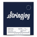 Stringjoy SJ-BA55135LS 5 Electric Bass Strings Heavy - 55-135
