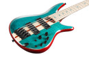 Ibanez SR1425BCGL SR Premium Basse électrique 5 cordes (vert caraïbe faible brillant)