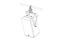 Support vertical en U JBL SRX915M-UBV pour le SRX915M