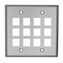 Plaque murale vierge covide SSB-2C000 avec 12 trous de clé de voûte (acier inoxydable)