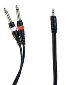 Standz STXDJ-3 Double Mono Instrument To Auxiliary Cable 3FT