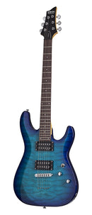 Guitare électrique Schecter C-6 PLUS (Ocean Burst Blue)