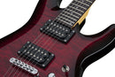 Guitare électrique Schecter C-6 PLUS (Transparent Cherry Burst)