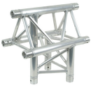 Global Truss F33-TR-4096V/U - 1.64' 3-Way Triangular Vertical T-Junction Apex Up for F33 Triangle Truss