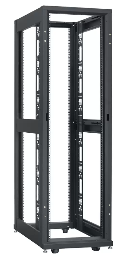 Afl Data Racks Lowell DAT24F-2442-B Open Frame Data Rack - 24U x 42