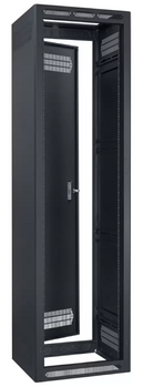 Rack AV enfermé Lowell Ler-4422 avec porte arrière - 44U x 22 "D