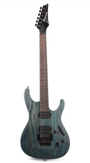 Ibanez S520AHOBF Electric Guitar (Cosmic Blue Stained Flat)