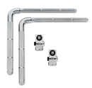 Bras en L DW Hardware DWSMTA905 avec verrouillage à mémoire (lot de 2)