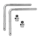 Bras en L DW Hardware DWSMTA212 avec verrouillage à mémoire (lot de 2)