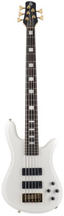 Spector NS ICON BOLT-ON 5 String Electric Bass Guitar (White)