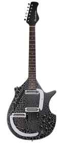 Danelectro SITAR Electric Guitar (Black Crackle)