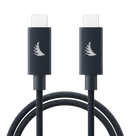 Angelbird UC4SFBG100 USB-C To USB-C 4.0 Solid Flex Cable (Blue Gray) - 3.3'