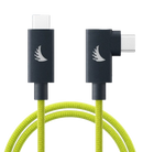 Angelbird UC4SFRAL200 USB-C To USB-C Right Angle 4.0 Solid Flex Cable (Lime) - 6.6'