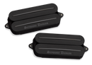 Set de micros 7 cordes à rails haut niveau de sortie pour métal Seymour Duncan BLACK WINTER RAILS (All Black)