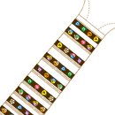 Leho LH-STICKER-FRET Ukulele Fretboard Stickers - 2 Pack