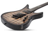 Schecter SYNYSTER GATES FR QM USA SIGNATURE Electric Guitar and Case (Trans Clear Black Burst with Pinstripes)