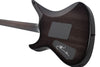 Schecter SYNYSTER GATES FR QM USA SIGNATURE Electric Guitar and Case (Trans Clear Black Burst with Pinstripes)