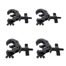 ProX T-C12H-BLK X4 Set of 4 Aluminum Self-Locking M10 Clamp with Big Wing Knob for 2" Truss Tube Capacity 330 lbs. (Black)