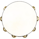 Meinl TAH1V-WB Vintage Goat Skin Wood Tambourine 1 Row Hammered Brass (Walnut Brown)