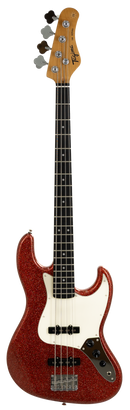 Tagima TB 73-RDSK-DF/BK Electric Bass Guitar (Red Sparkle)