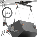 Adaptive Technologies Group TCK2-022 Double Pulley Speaker Tilt Cable Kit Assembly - 22"