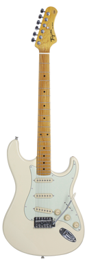 Guitare électrique Tagima TG 530-OWH-LF/TT (Blanc olympique et plaque de protection écaille de tortue)