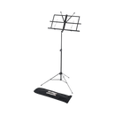 On-Stage SM7133BB Sheet Music Stand with Adjustable Square Bookplate (Black)