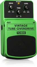Behringer TO800 Vintage Tube-Sound Overdrive Effects Pedal