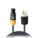 ProX XC-TR1FE12-10 12AWG 120VAC Male Edison NEMA 5-15P to Male Cable for Power Connection - 10'
