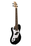 Kala UBASS-SB-BK-FS-L Solid Body 4-String Fretted Ukulele Bass - Left Handed (Jet Black)