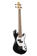 Kala UBASS-SB-BK-FS Solid Body 4-String Fretted Ukulele Bass (Jet Black)