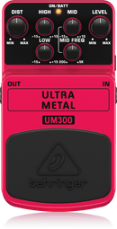 Behringer UM300 Pédale d'effets sur la distorsion des métaux lourds