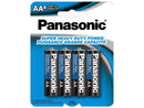 Panasonic UM3NPA4BCA Super Heavy Duty AA Batteries - 4 Pack
