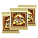 Ernie Ball 2002EB Earthwood Medium Acoustic Guitar Strings 8020 Bronze - 13 - 56 (BUNDLE)