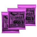 Ernie Ball 2821EB Super Power Slinky Nickel Wound 5 Electric Bass Guitar Strings - 050 - 135 (BUNDLE)