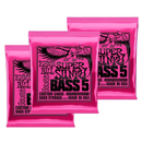 Ernie Ball 2824EB Super Super Slinky Nickel Wound 5 Electric Bass Guitar Strings - 040 - 125 (BUNDLE)