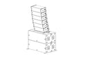 Plaque de base JBL VTX-A8-BP