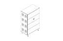 Couvercle de transport vertical JBL VTX-B28-VT-CVR pour B28