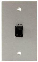 Covid W1109F-CA Keystone RJ45-CAT6 Plaque murale (anodisé transparent)