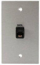 Covid W1109S-CA Keystone RJ45-Cat6 Punch Down Wall Plate (clair anodisé)