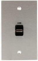 Covid W1119F-CA Keystone USB-2-AA Plaque murale (anodisé transparent)