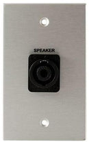 Covid W1124S-CA Neutrik 4 Pole Speakon Wall Plate (Clear Anodisé)