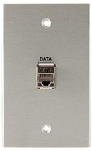 Covid W1128F-CA Keystone RJ45-CAT6 Plaque murale blindée (anodisé transparent)