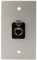 Covid W1147F-CA Neutrik Cat6a Shielded Wall Plate (Clear Anodized)