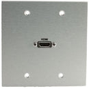 Covid W2114P-CA HDMI Pigtail Female Wall Plate (Clear Anodized)